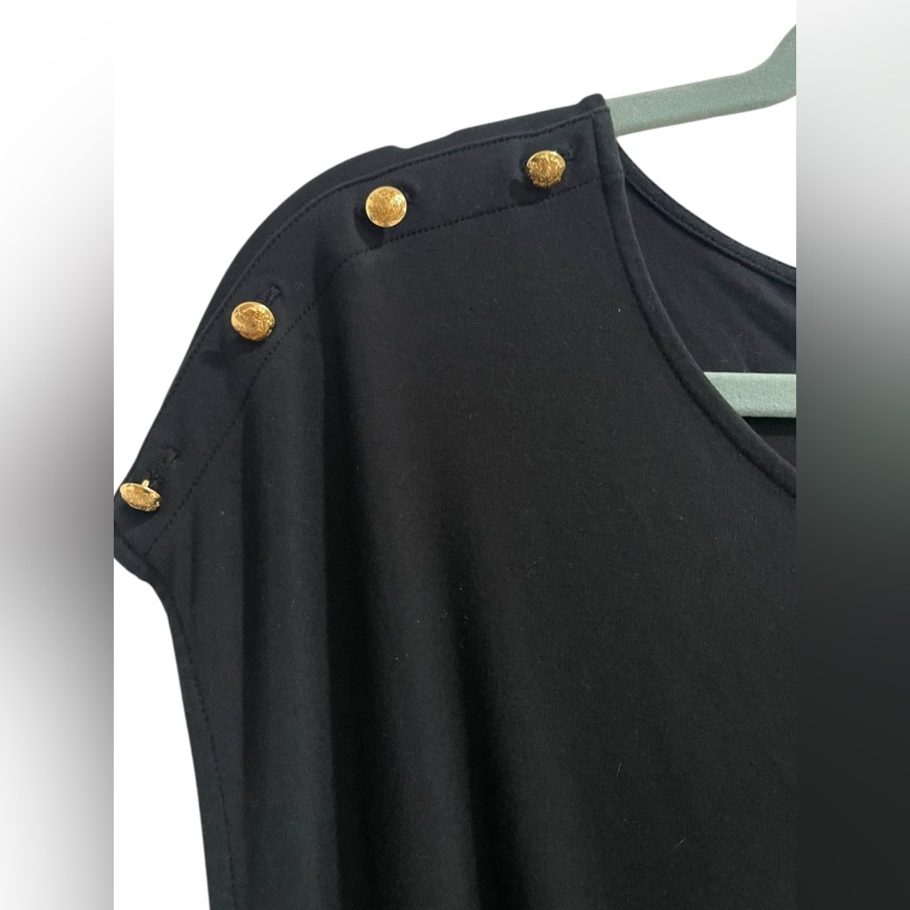 Lauren Ralph Lauren Women’s Jumpsuit Black Wide Leg Size L Y2K Retro - Picture 4 of 15